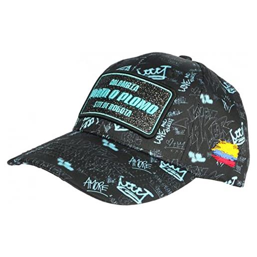 Berretto Plata O Plomo Streetwear - Unisex, Nero E Giallo Con Toppa Glitter E Strass, Stile Pablo Colombiano - 4