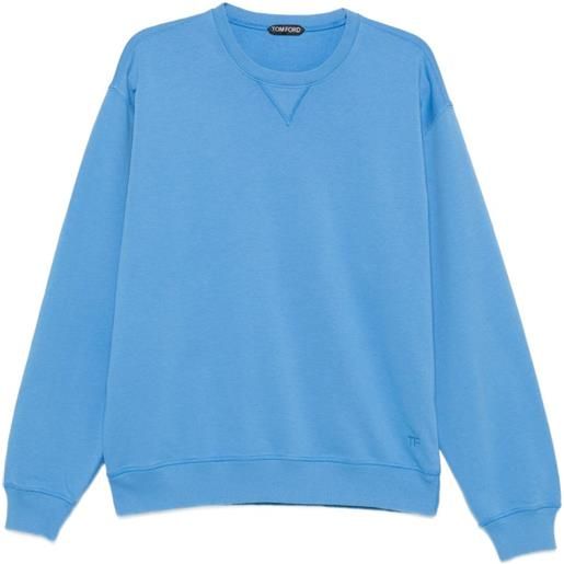 TOM FORD felpa girocollo - blu