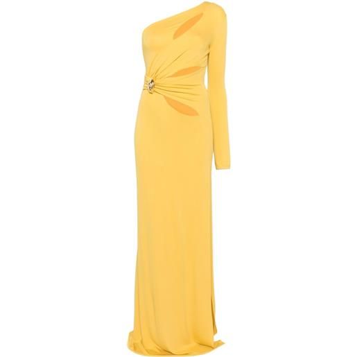 Elisabetta Franchi abito lungo con dettaglio cut-out - giallo