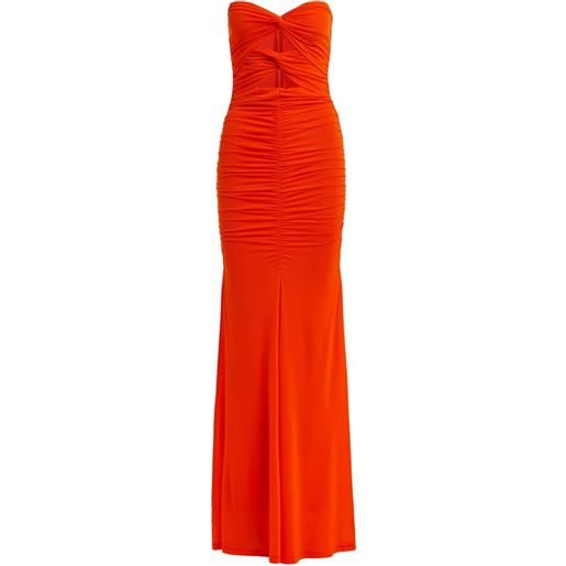 Essentiel Antwerp abito lungo senza spalline - arancione