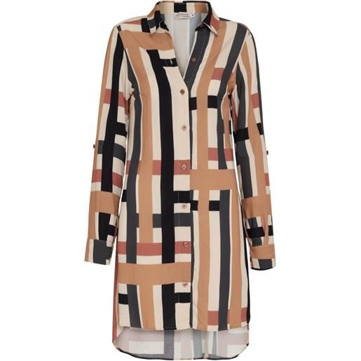 Amir Slama abito a righe - toni neutri