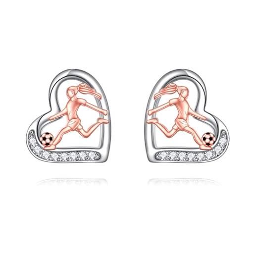 Thomas Sabo Orecchini A Perno Con Cuori E Zirconi – Argento Sterling 925 – Modello H1945-416-14