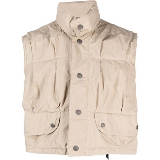 OUR LEGACY gilet crop - toni neutri