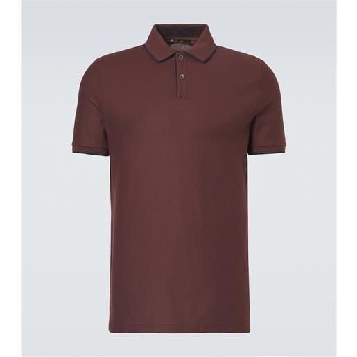Loro Piana polo brentwood in piquã© di misto cotone
