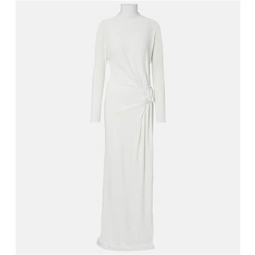 Courreges courrã¨ges abito lungo in jersey