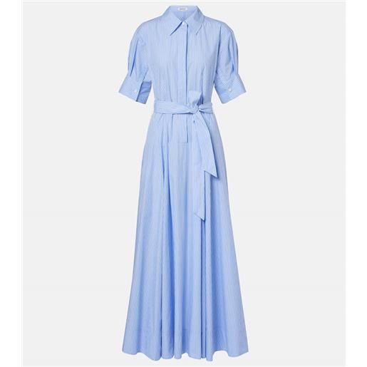 Simkhai abito lungo truman in cotone a righe