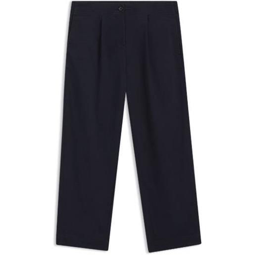 BOSS chino loose fit in twill di cotone elasticizzato, blu scuro