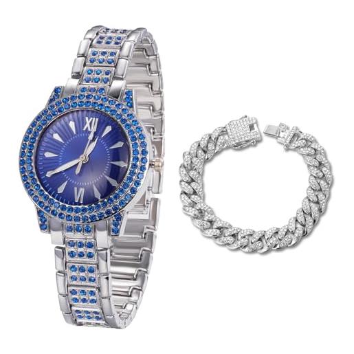Orologio Da Donna In Acciaio Con Bracciale Lusso Con Diamanti Design Raffinato Da 13,01 € | DHgate
