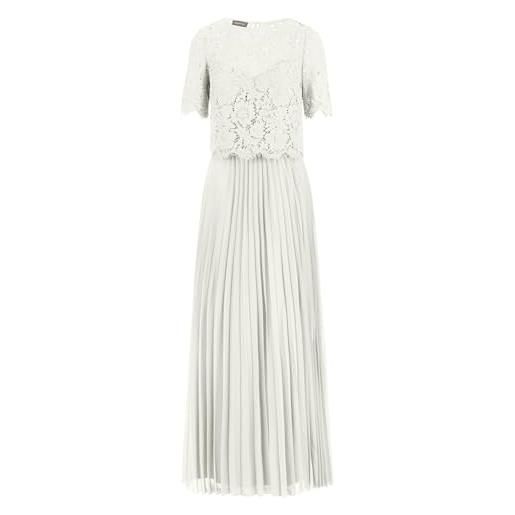 APART Fashion abendkleid mit spitzenjacke vestito, crema, 48 donna