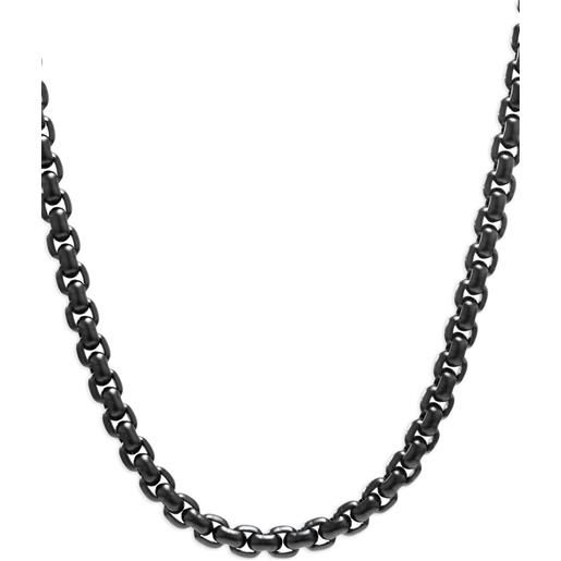 Collana Argento 925 Dankadi 3mm Sottile - Catena Rolo Quadrata Da 16 A 30 Pollici Per Uomo E Donna - Idea Regalo - 3