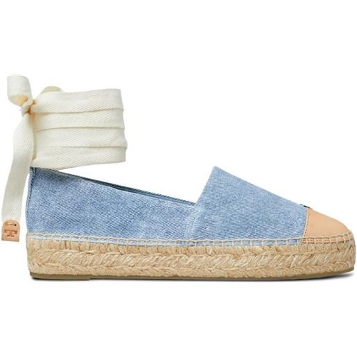 Tory Burch espadrilles in pelle - blu