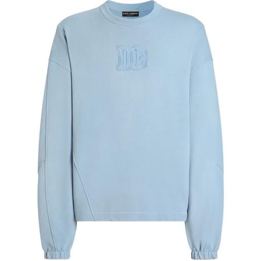 Dolce & Gabbana felpa in cotone - blu