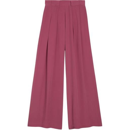 MOMONÌ pantaloni a palazzo con pieghe - rosa