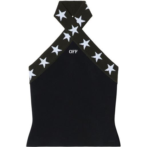 Off-White top star - nero
