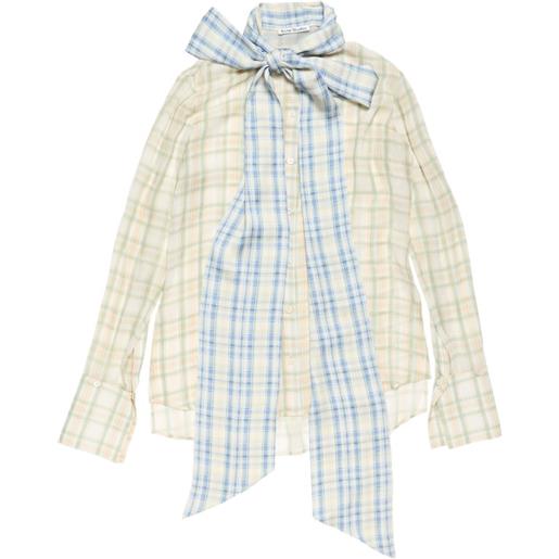 Acne Studios camicia a quadri - toni neutri
