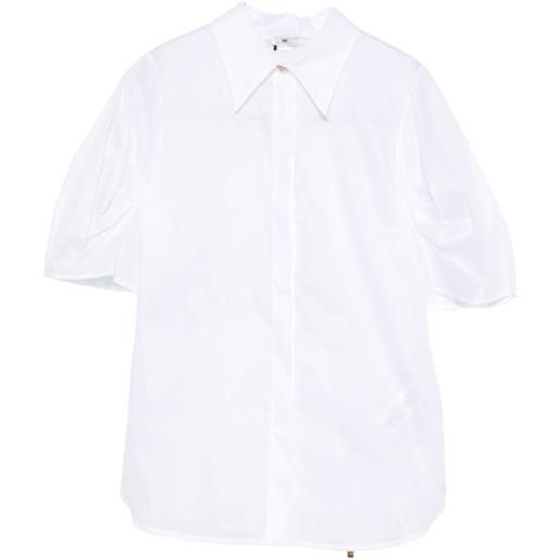 Elisabetta Franchi camicia con maniche a palloncino - bianco