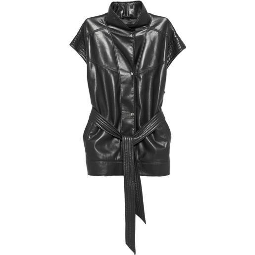 BOSS giacca jacaro con cintura - nero