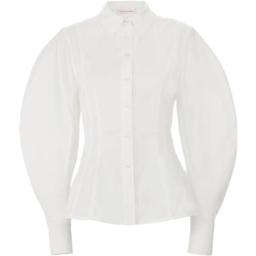 Carolina Herrera arc sleeve shirt - bianco