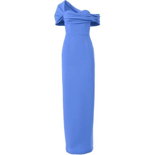 Carolina Herrera abito da sera con spalle scoperte - blu
