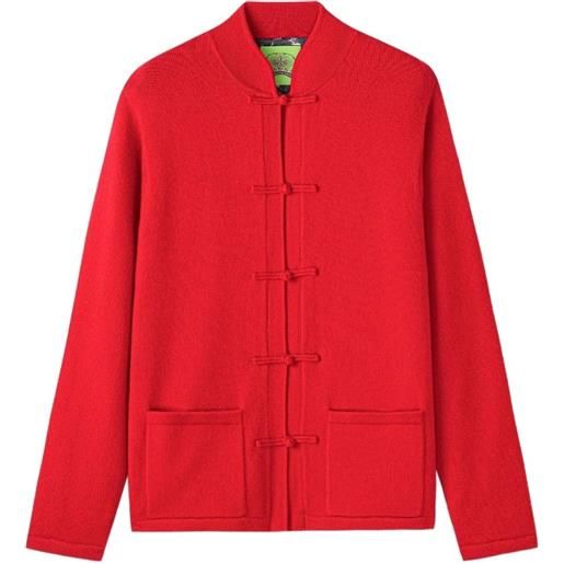 Shanghai Tang cardigan in cashmere - rosso