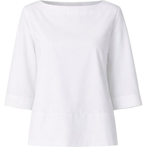 Liviana Conti blusa giovi con scollo a barca - bianco