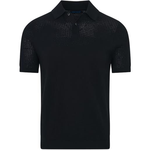 PATRICK ASSARAF polo con cuciture - nero