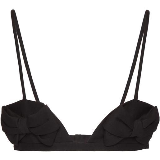 Valentino Garavani bralette crepe couture - nero
