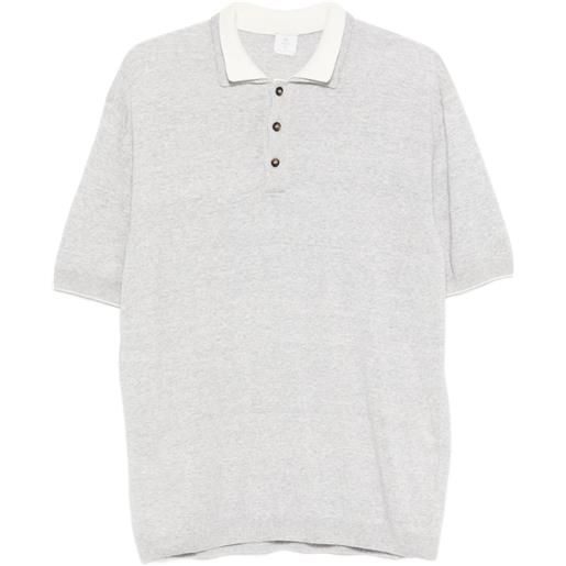 Eleventy polo a maniche corte - grigio