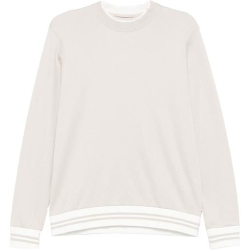 Eleventy felpa con dettaglio a righe - toni neutri