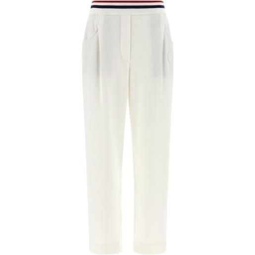 Brunello Cucinelli joggers con banda elasticizzata - bianco
