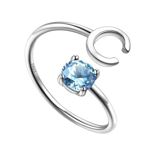 Anello REGOLABILE in argento 925‰ con serpente stilizzato