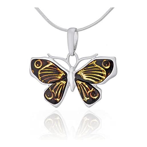 Aquaforte Caramelle collana da donna in argento placcato oro con pendente pasta vitrea H4184877