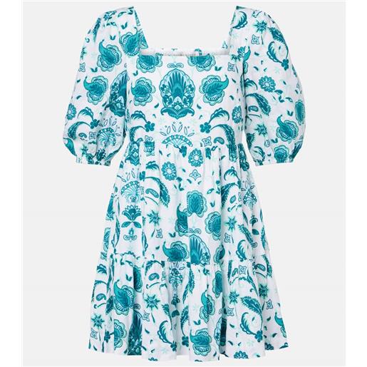 Heidi Klein abito corto kos in lino con stampa paisley