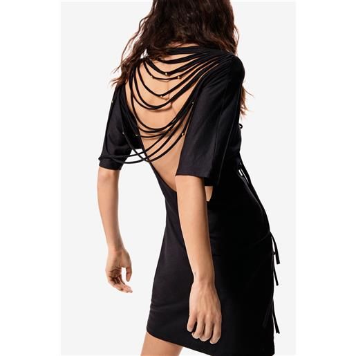 Desigual, vestito voluminoso masha popova, donna, nero, l