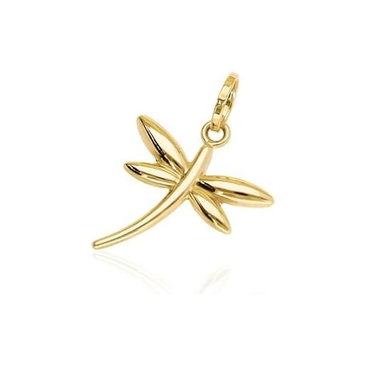 Ciondolo Libellula in Oro Giallo e Bianco - Gioielleria Amadori