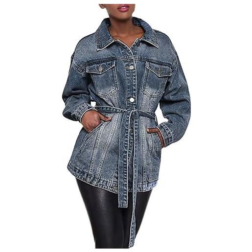 Luadnysin giubbotto jeans donna giacca jeans donna giacca di corta primaverile giubbino leggero con strass giubbini primaverili giacche primavera leggeri estivo uomo abbigliamento camicia giorni smanicato