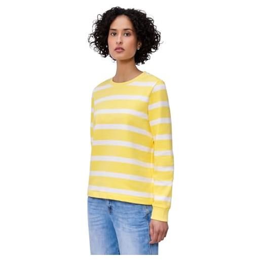 Street One felpa a righe bloom yellow 42