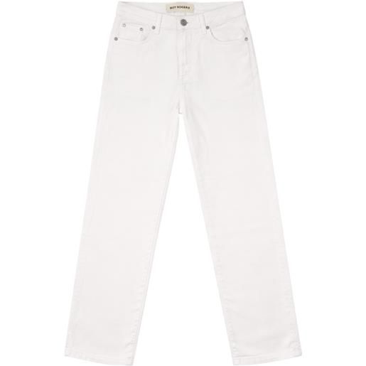 Roy Rogers pantaloni rita cropped donna optic white