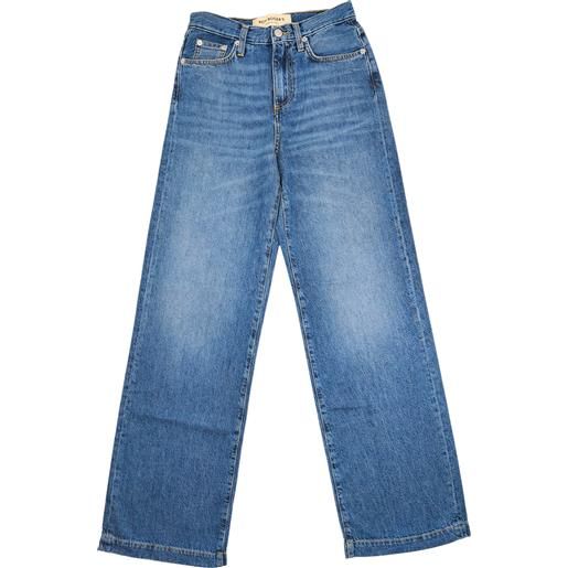 Roy Rogers pantaloni marta cotton linen donna denim kir royal