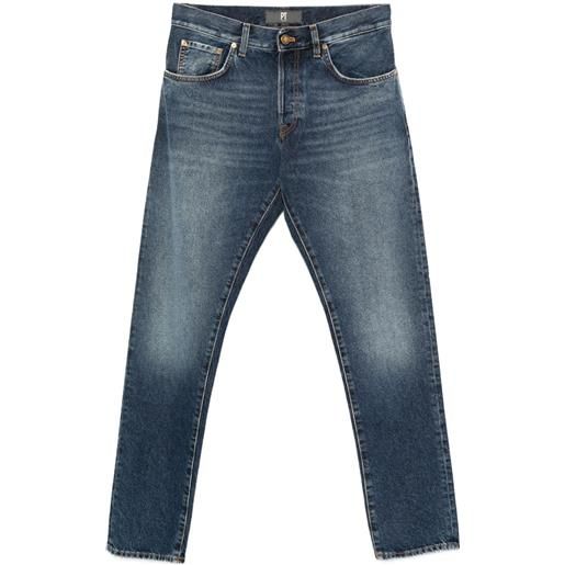 PT Torino jeans con applicazione logo - blu