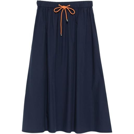 Le Sarte Pettegole gonna midi con coulisse - blu