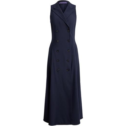 Ralph Lauren Collection abito midi alecia doppiopetto - blu