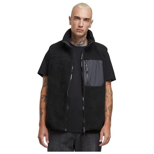 Urban Classics tb6723-sherpa vest gilet, verde pala, xl uomo