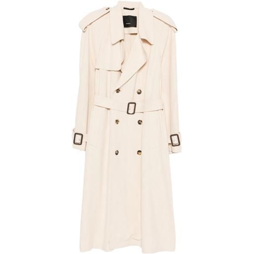 WARDROBE.NYC trench con bottoni e cintura - toni neutri