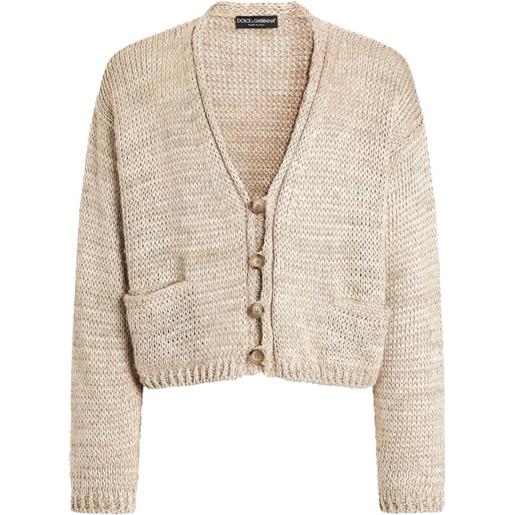 Dolce & Gabbana cardigan con tasche - toni neutri