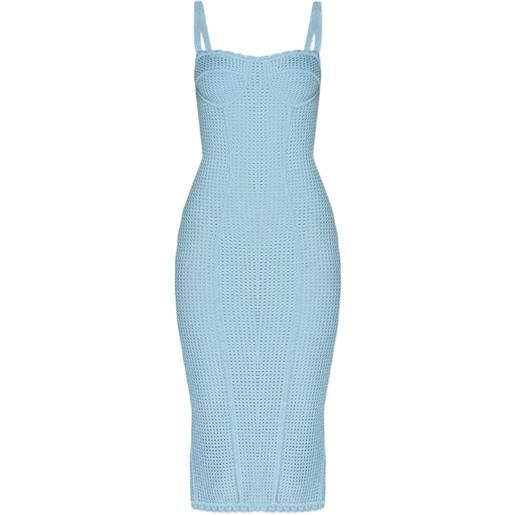 Dolce & Gabbana abito midi smanicato - blu