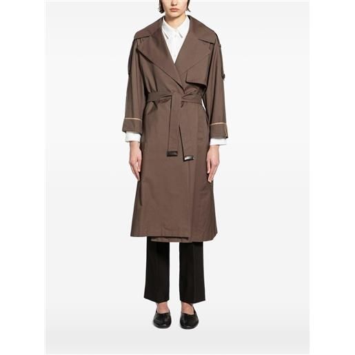 Max Mara trench con cintura - marrone