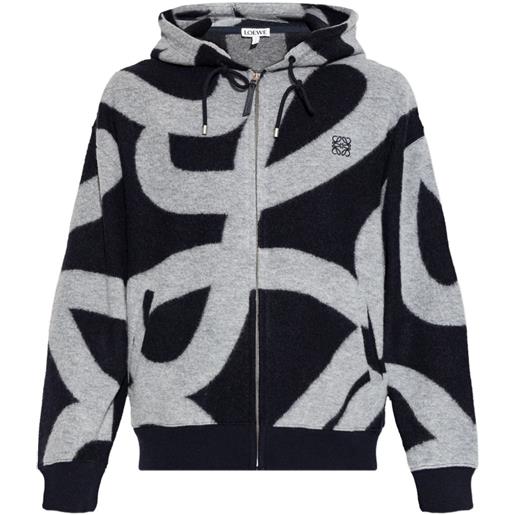 LOEWE felpa con zip - blu