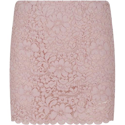 Gianluca Capannolo minigonna in pizzo a fiori - rosa