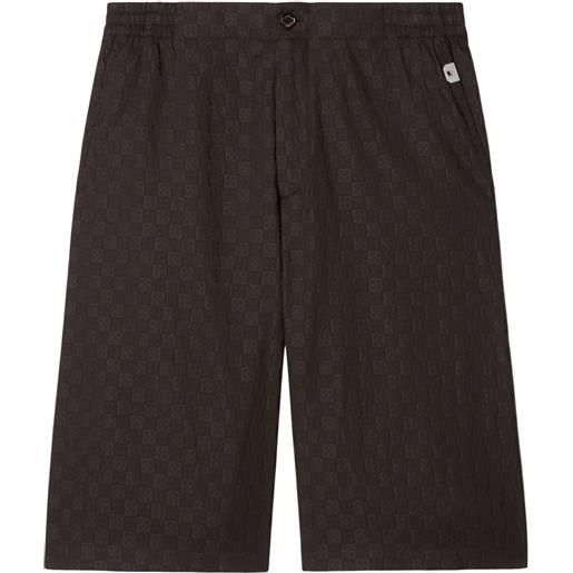 Off-White shorts damier - marrone